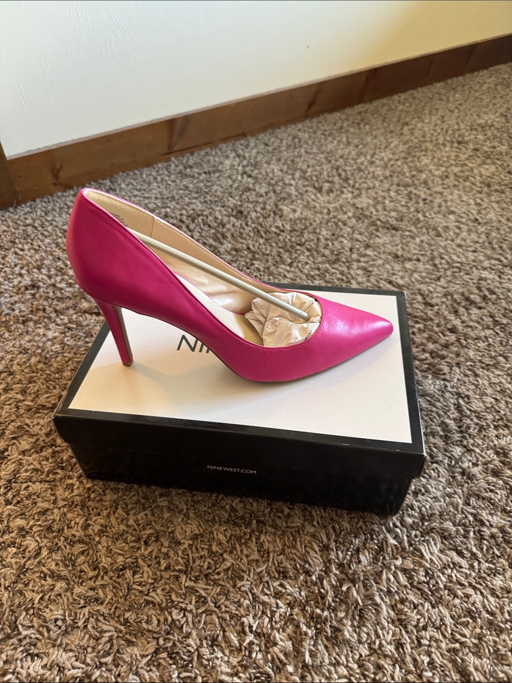 Nine West Hot Pink Pointed-Toe Stiletto Pump